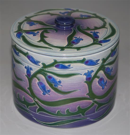 Sally Tuffin for Dennis Chinaworks. A thistle design, no.47 biscuit barrel